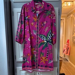 Floral Pink Midi Dress